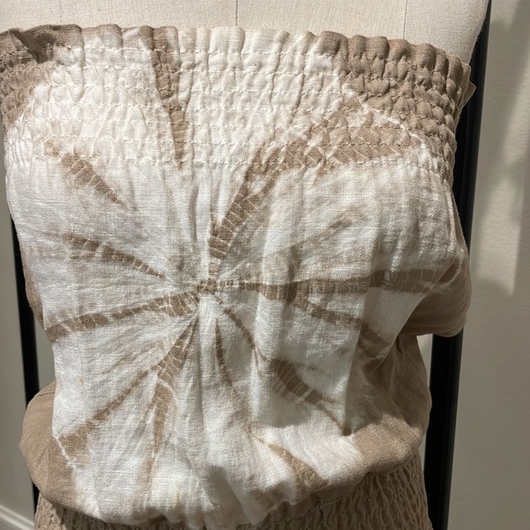 Linen Strapless Jumpsuit size xs - Picture 2 of 6